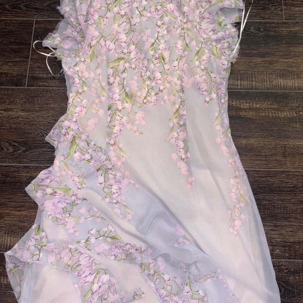 Elliatt Mediterranean Lavender Floral Mini Dress - Picture 10 of 10
